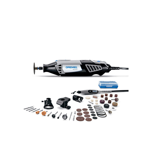 DREMEL 4000 Rotary Tool Kit with 4 Attachments + 50 Accessories 4000-4/50 (F0134000NJ) by Dremel