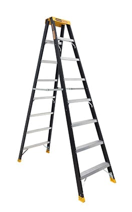 Pro-Lite 8 Step Fibreglass Double Sided 150kg Industrial FSM008-PRO by Gorilla