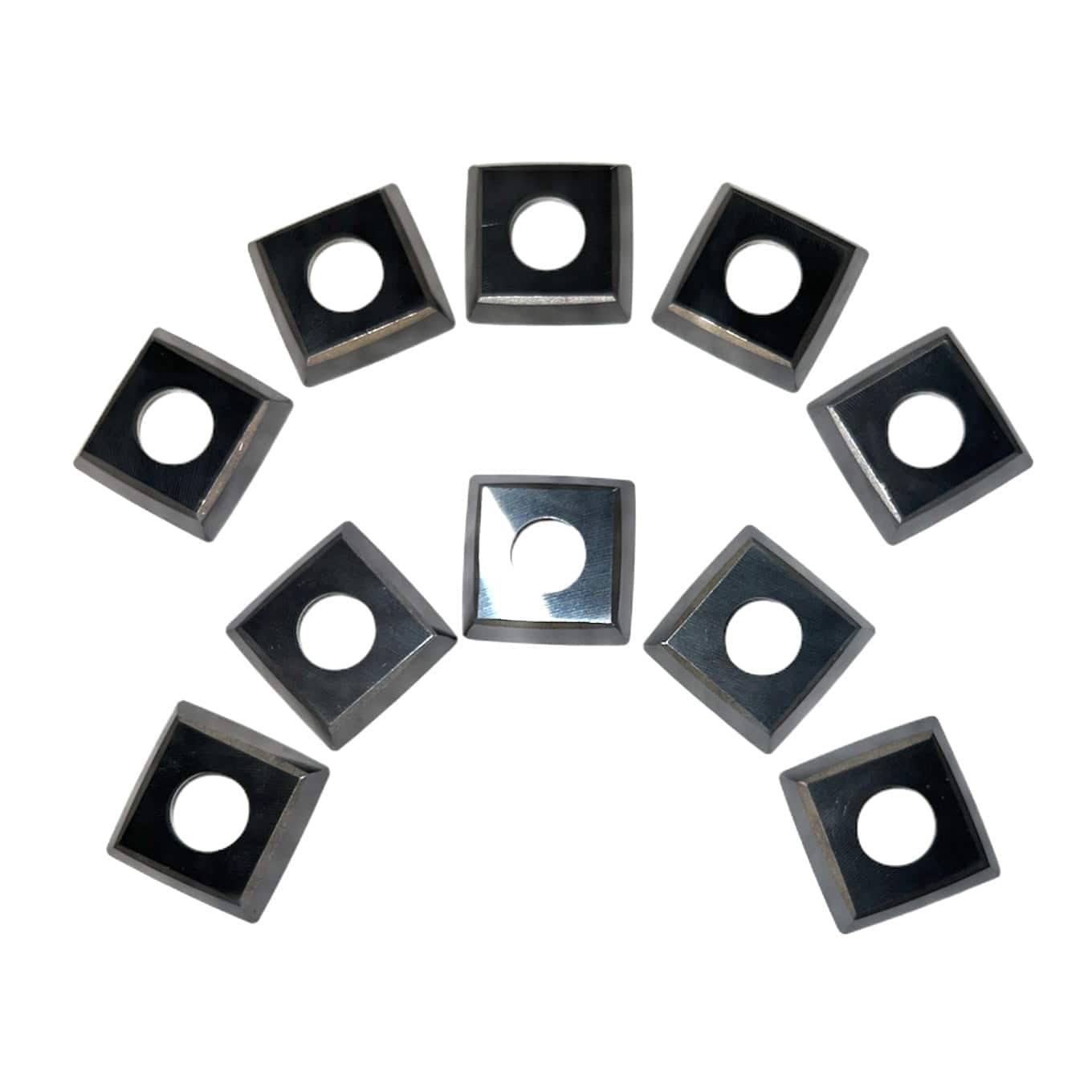 ToughCut 15mm x 15mm x 2.5mm R150 30Deg 4 Sided TCT Insert Blade (10Pce) suit Spiral Cutter Head