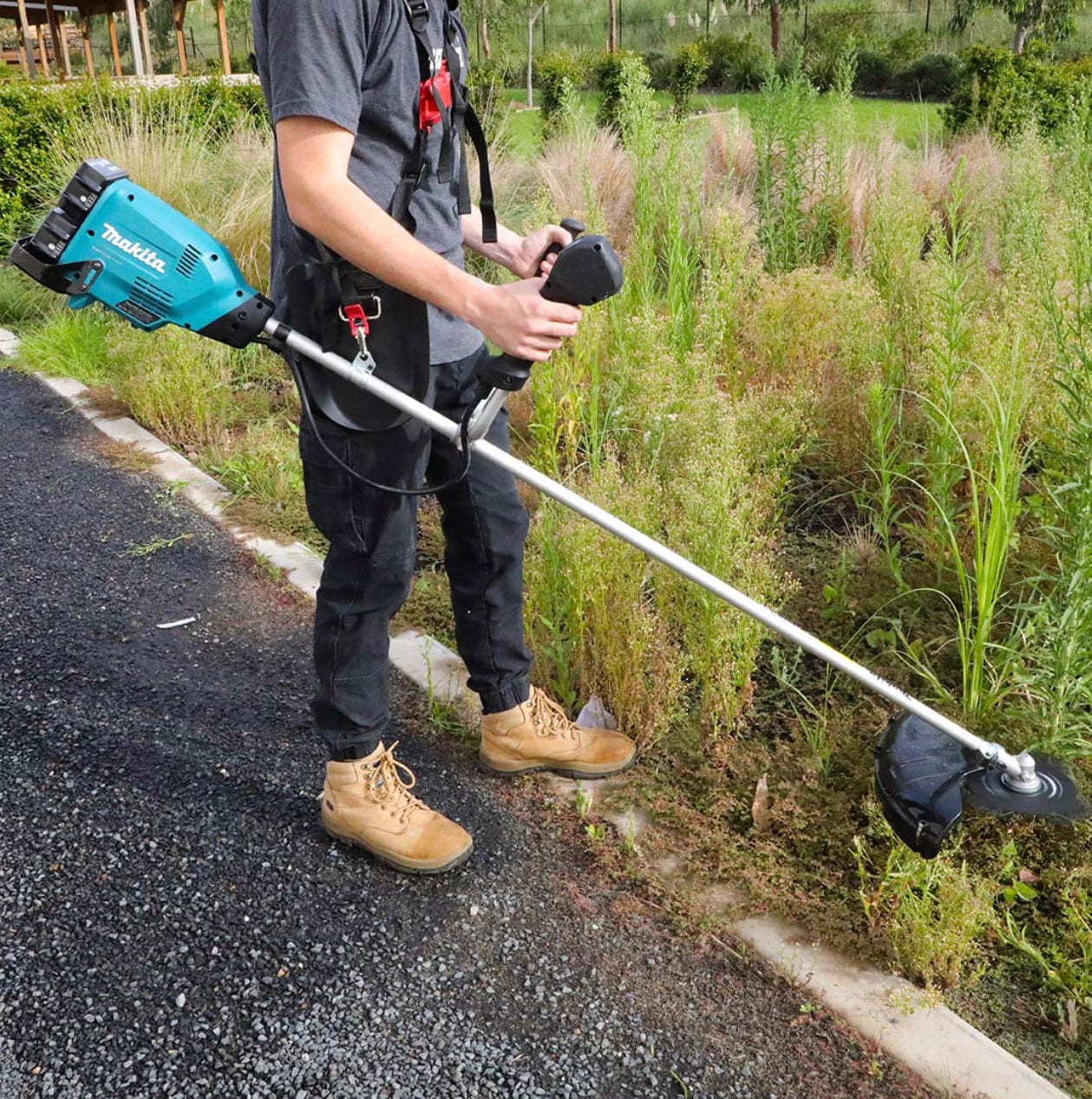 18Vx2 Brushless U Handle Line Trimmer Bare (Tool Only) DUR369AZ by Makita