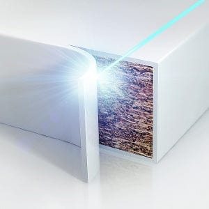 100m Solid Colour Laser Fusion Edging Sand / Beige 23 x 1.2mm STMDF2240 by Rehau