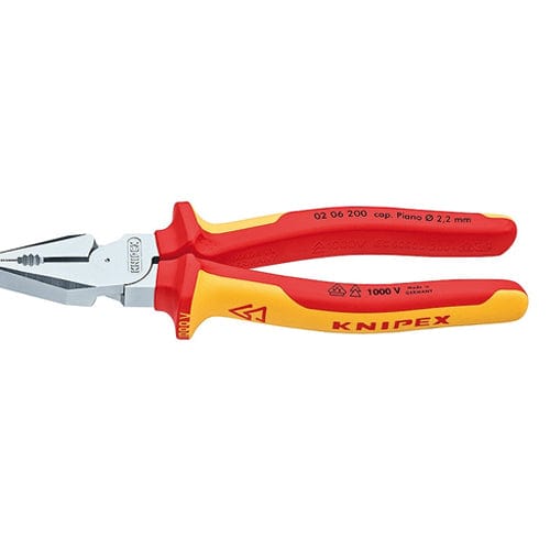 Knipex 200mm Insulated High Leverage Combination Pliers 0206200