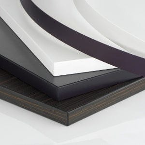 1 x 23mm x 1.23mm Solid Colour Laser Fusion Edging in Champagne Metallic U/G STMDF2180 by Rehau