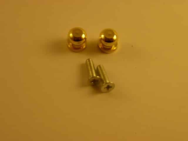 Furniture Knob Brass Plated 8mm (2Pce) BK03