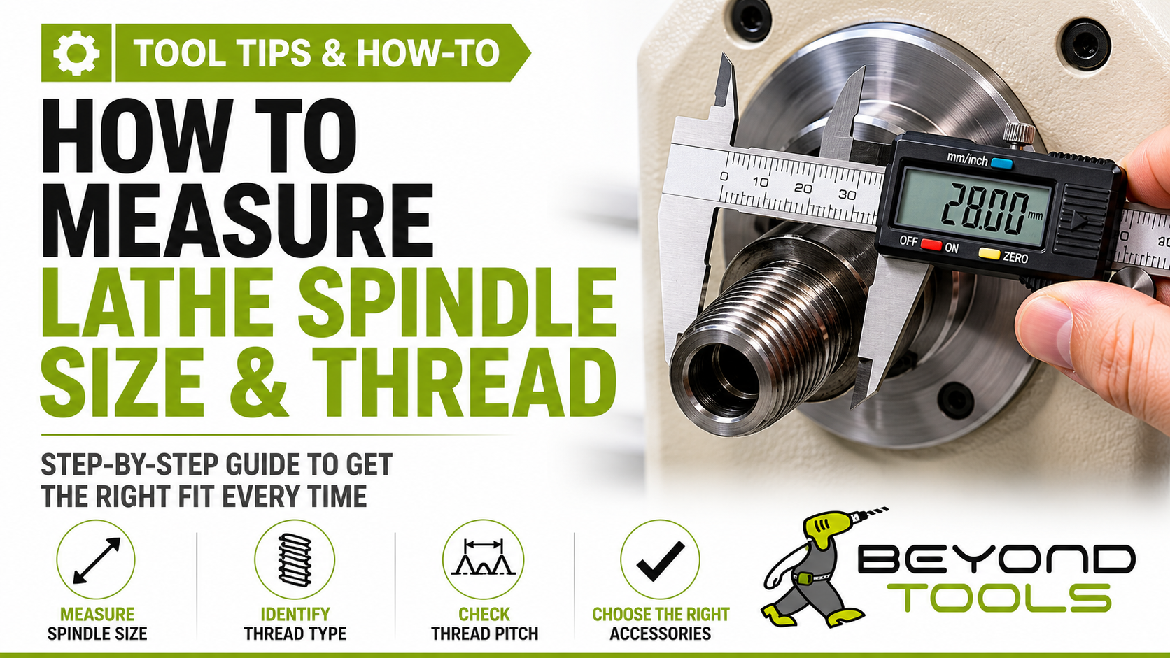 How to Measure Lathe Spindle Size and Thread (Step-by-Step Guide)