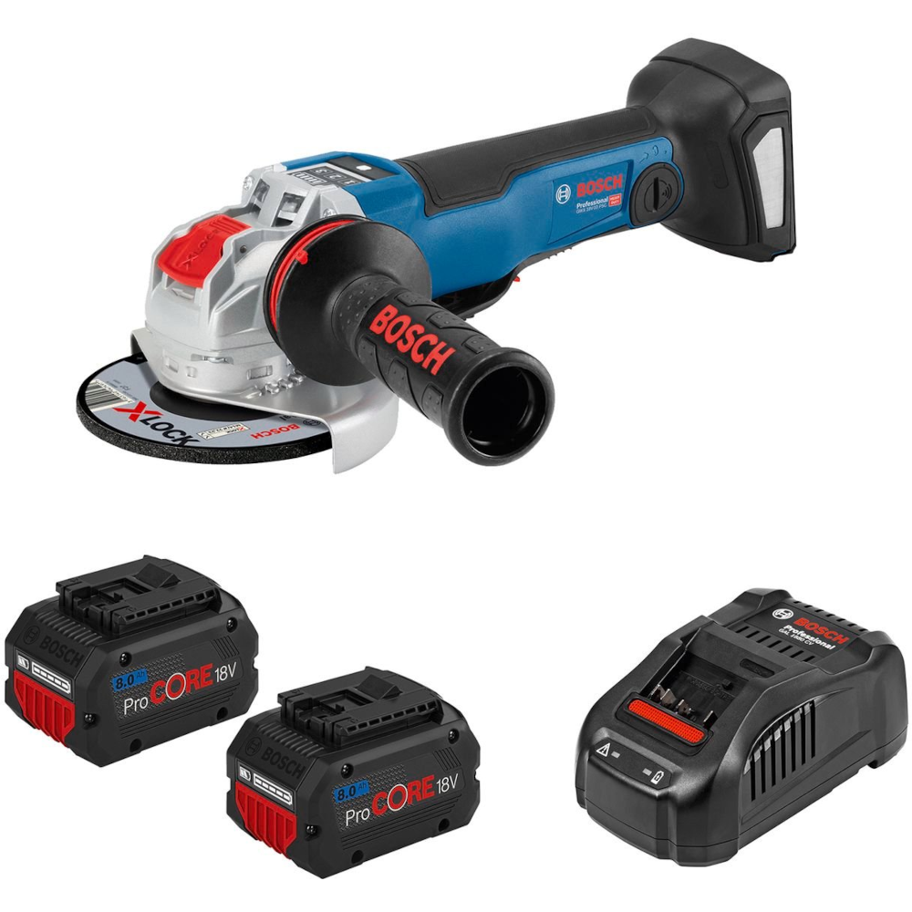 GWX 18V-10 PSC Angle Grinder Kit With X-LOCK 0615990M0G by Bosch