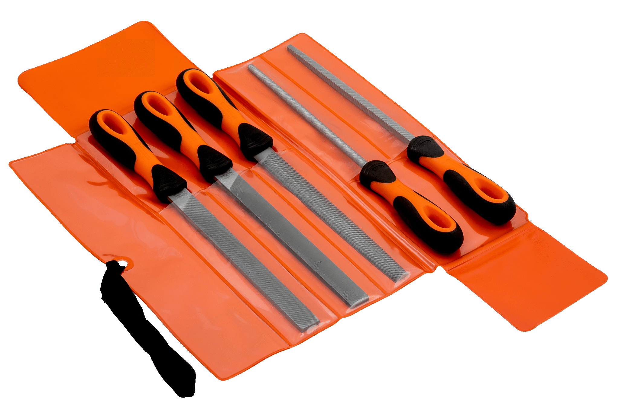 5Pce ERGO™ Engineering File Set 4 Bastard/1 Second Cut 200 mm 1-478-08-1-2 by Bahco