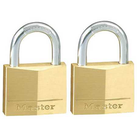 Master Lock Diamond Brass 30mm Padlock With 16mm Shackle 130TAU | 2 Pack