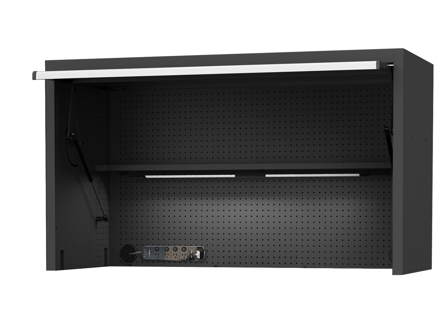 59" USA SUMO Series Wide Power Top Hutch, Shelf, Pegboard, Light by SP Tools