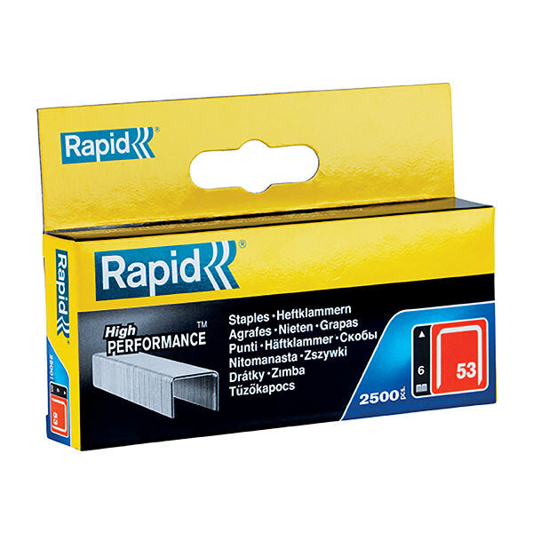 2500Pce 53 Series Finewire Staples by Rapid