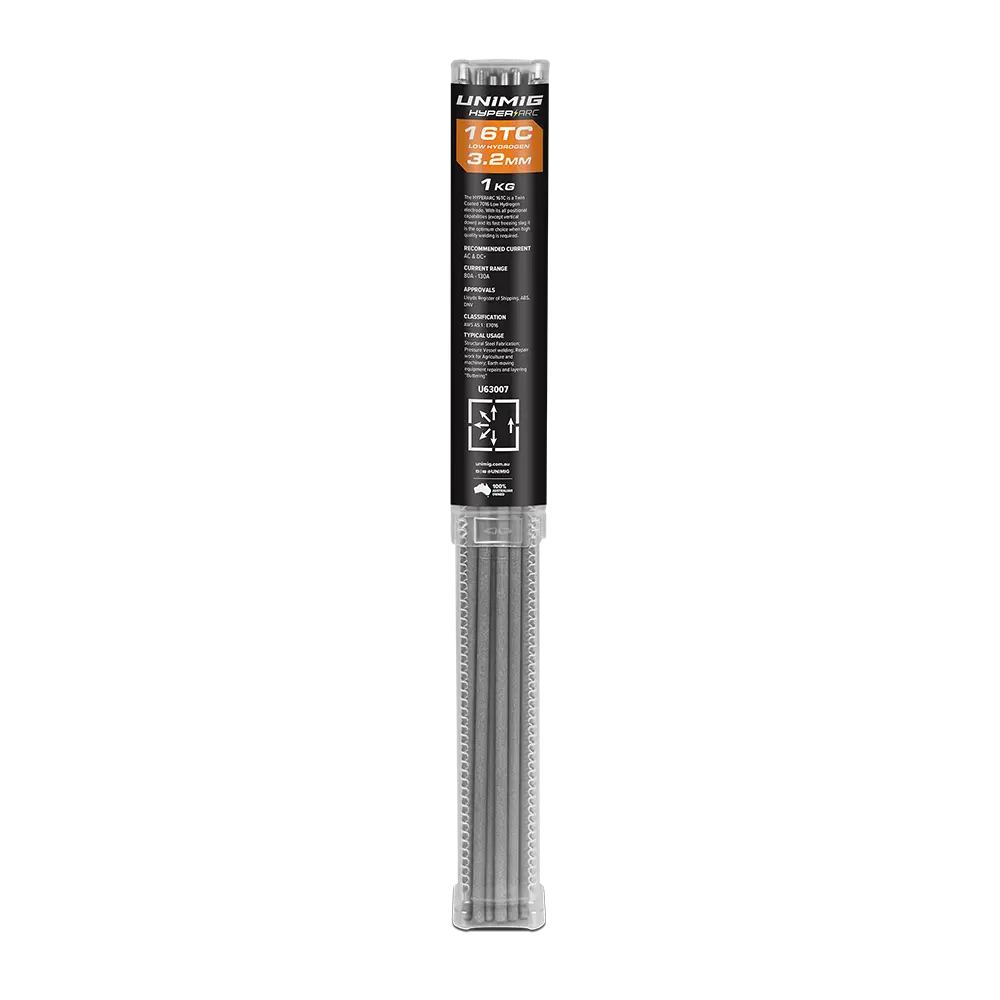 Unimig Hyperarc 16 Twin Coat  Low-Hydrogen Electrodes 3.2Mm 1Kg U63007