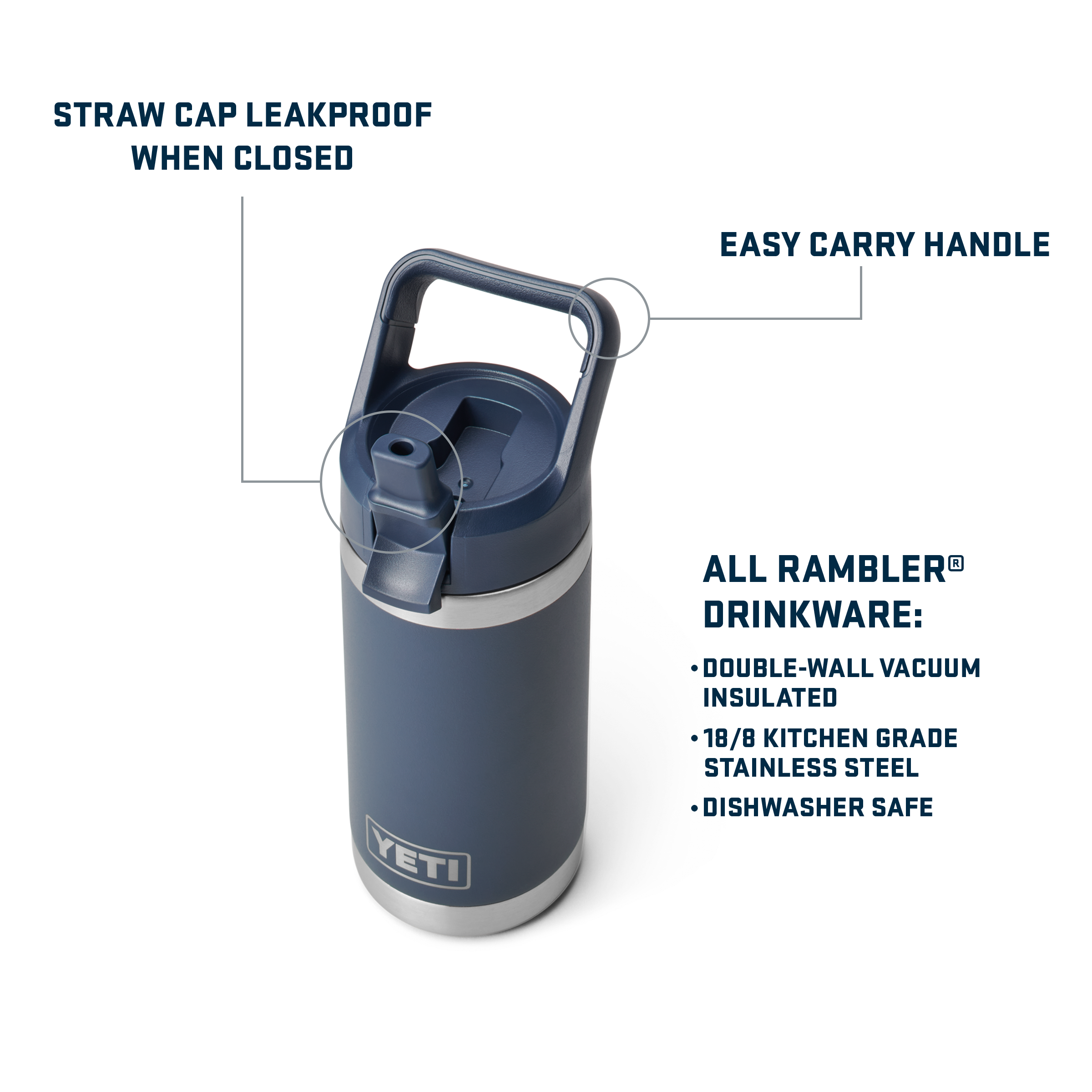 YETI Rambler® Jr 12 oz (355 mL) Kids' Bottle 21071502323