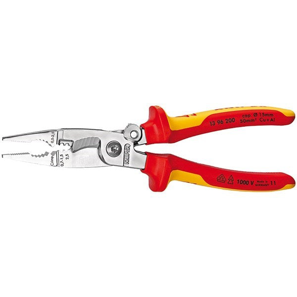Electrical Installation Pliers - With Lock 1396200SB by Knipex