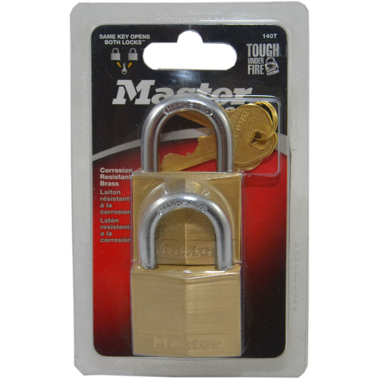 Master Lock 40mm Diamond Brass Padlock With 22mm Shackle