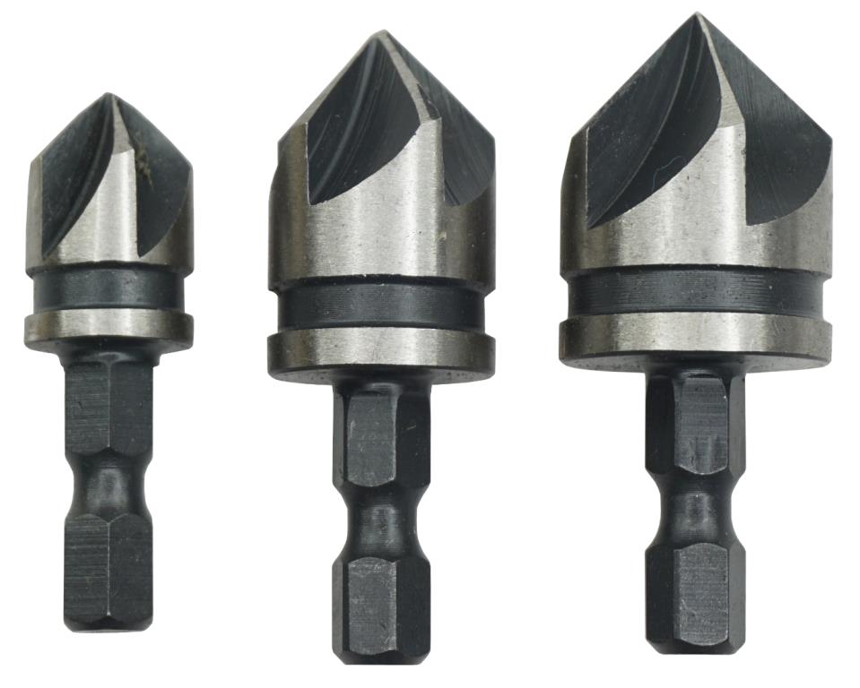 3pe Countersink Bit Set