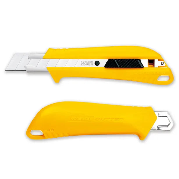 18mm Retractable Plastic Solid Handle Snap Knife - LNBA5 by Komelon