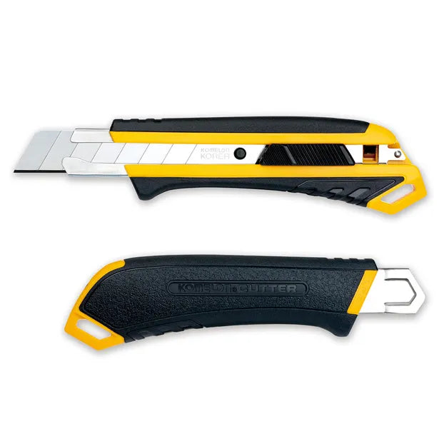18mm Retractable Plastic & Rubber Handle Snap Knife - LRGA5 by Komelon