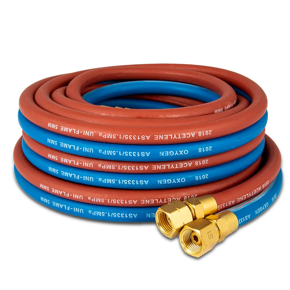Unimig Twin Gas Hose Oxygen & Acetylene 15M Ufth15M