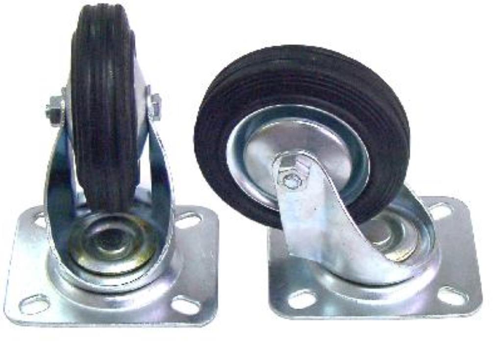 100mm Swivel Rubber Castor 19039 by Medalist