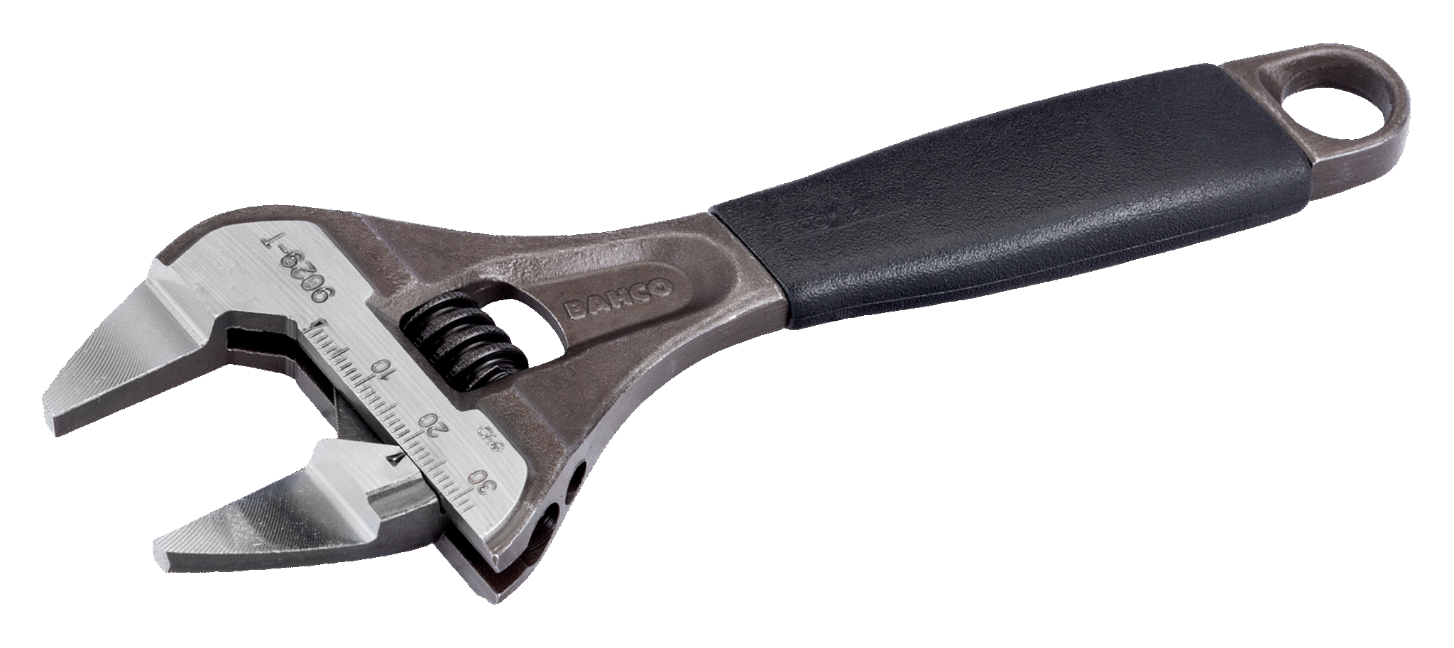 ERGO™ Central Nut Wide Opening Thin Jaw Adjustable Wrenches with Rubber Handle - 9029-T by Bahco