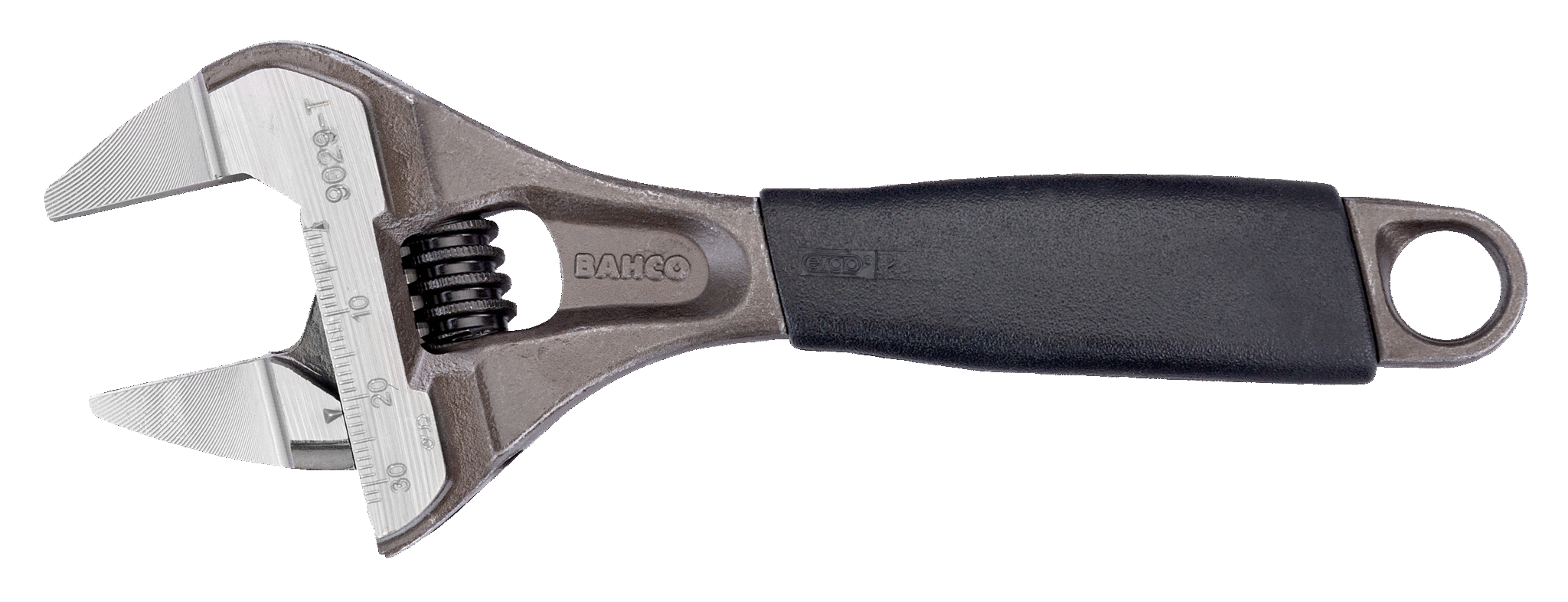 ERGO™ Central Nut Wide Opening Thin Jaw Adjustable Wrenches with Rubber Handle - 9029-T by Bahco