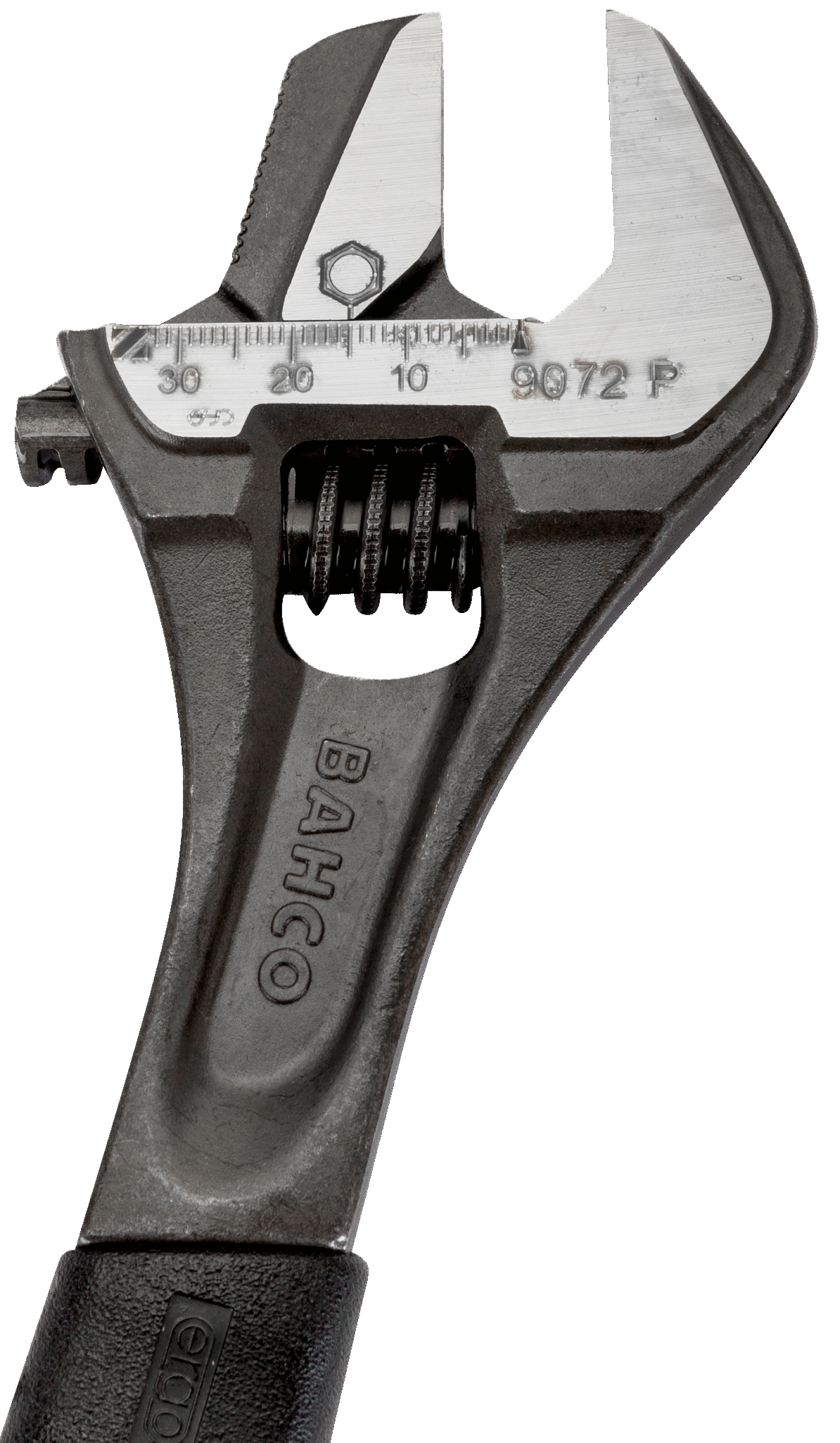 ERGO™ rubber handle central nut phosphated adjustable wrench, with reversible jaw - 9070 P by Bahco