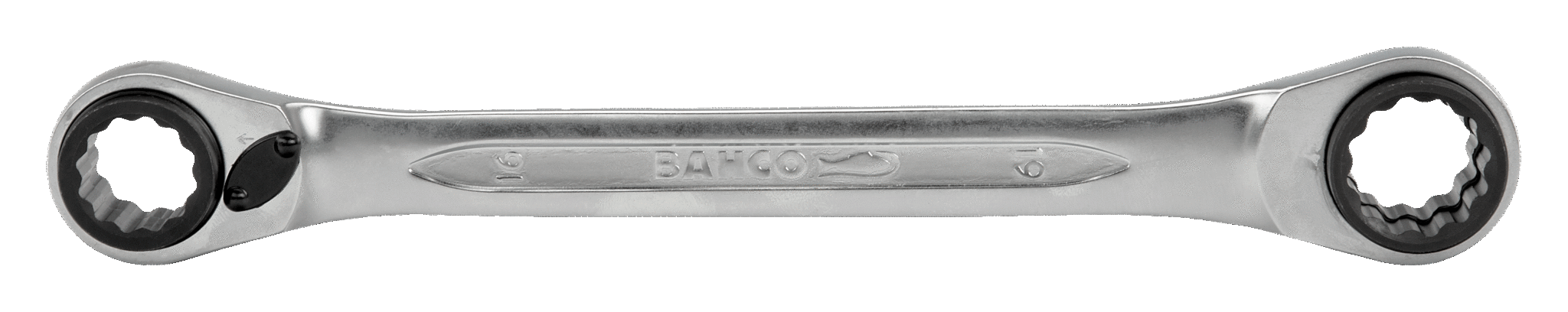4-in-1 Ratcheting Ring Wrenches with Chrome Finish - S4RM-21-27 by Bahco
