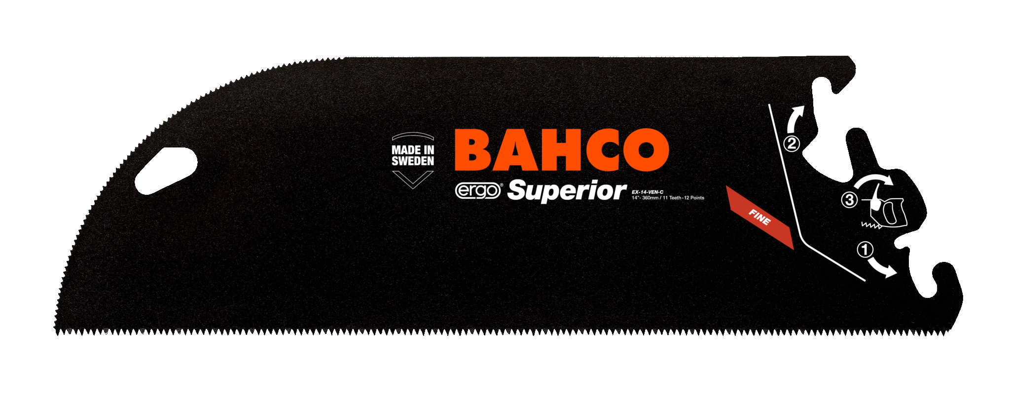 Superior™ Veneer Sawblades with ERGO™ EX Handles - EX-14-VEN-C by Bahco