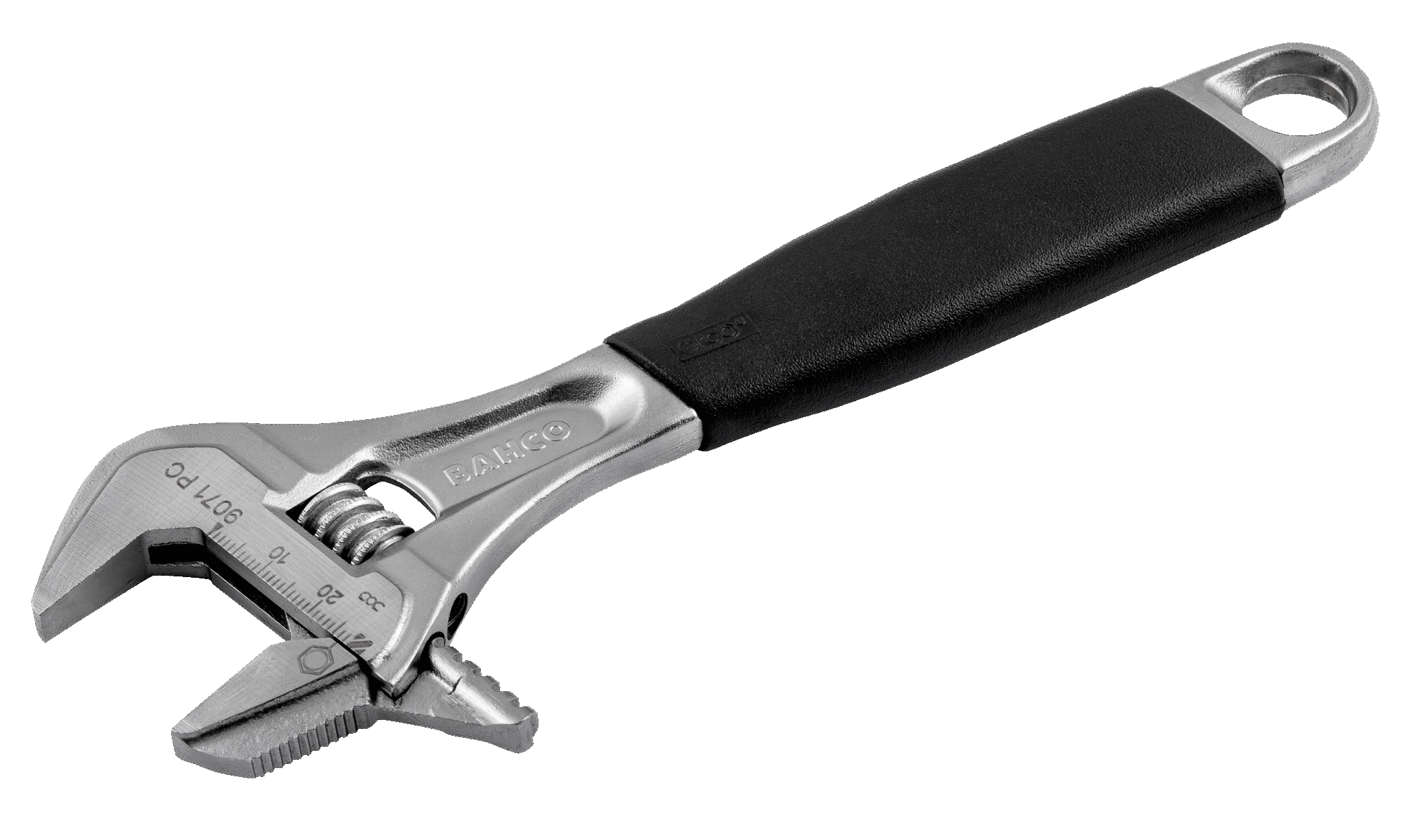 ERGO™ Rubber Handle Central Nut Adjustable Wrenches, with reversible jaw - 9072-PC by Bahco
