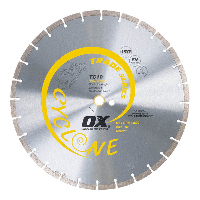 400mm Concrete General Purpose Diamond Blade - OX-TC10-16 by Ox