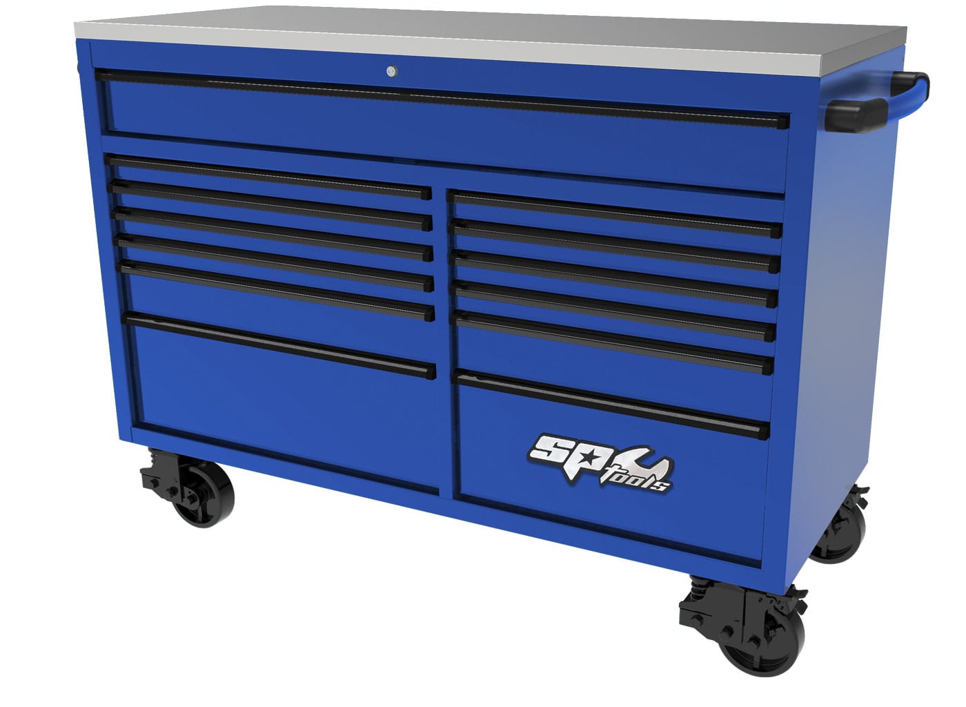 59" USA SUMO Series Wide Roller Cabinet, 13 Drawer by SP Tools