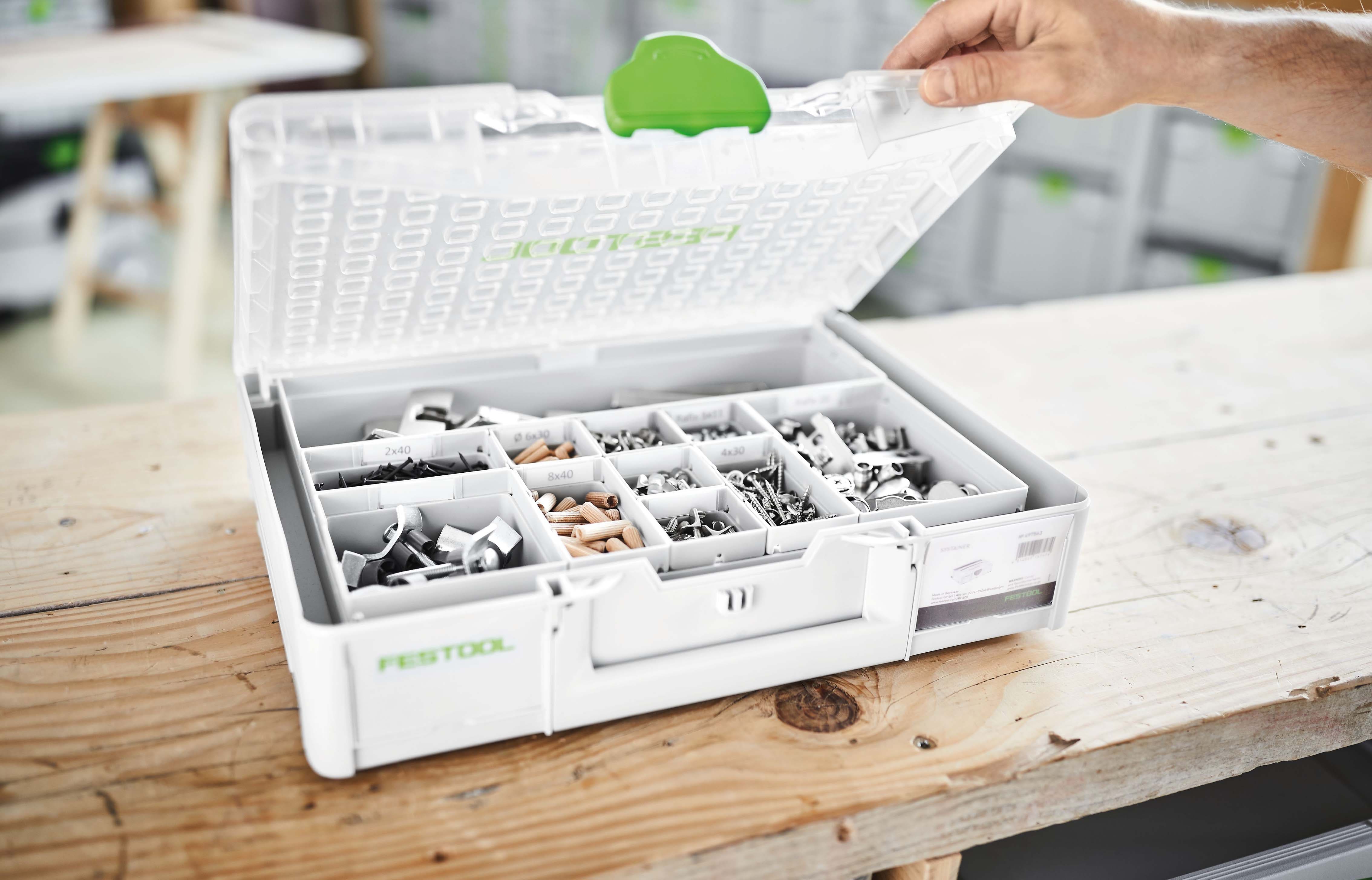 Festool Insert Boxes for Systainer3 Organiser 50 x 50 x 68mm - 10 Pack 204858