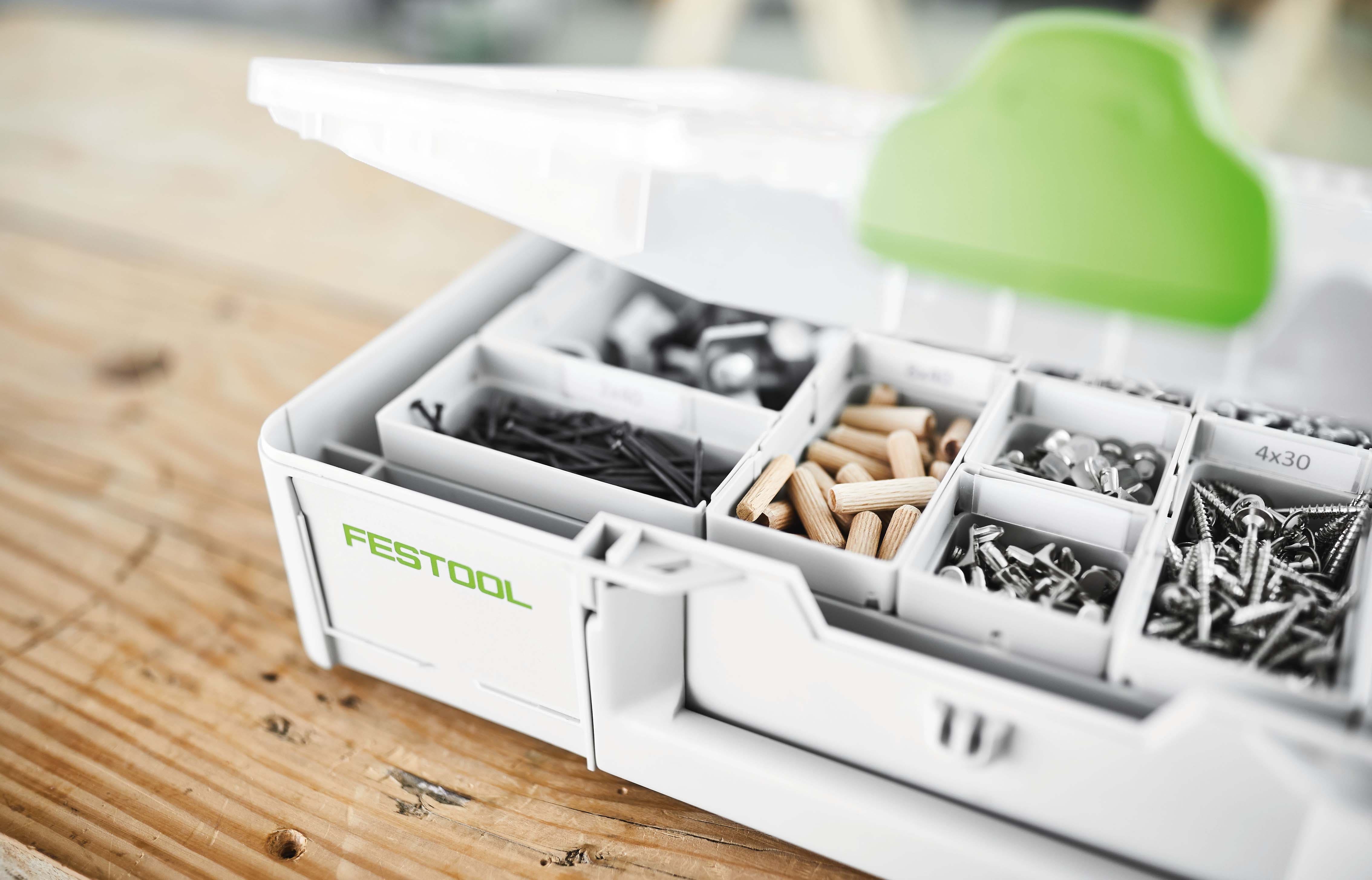 Festool Insert Boxes for Systainer3 Organiser 50 x 50 x 68mm - 10 Pack 204858