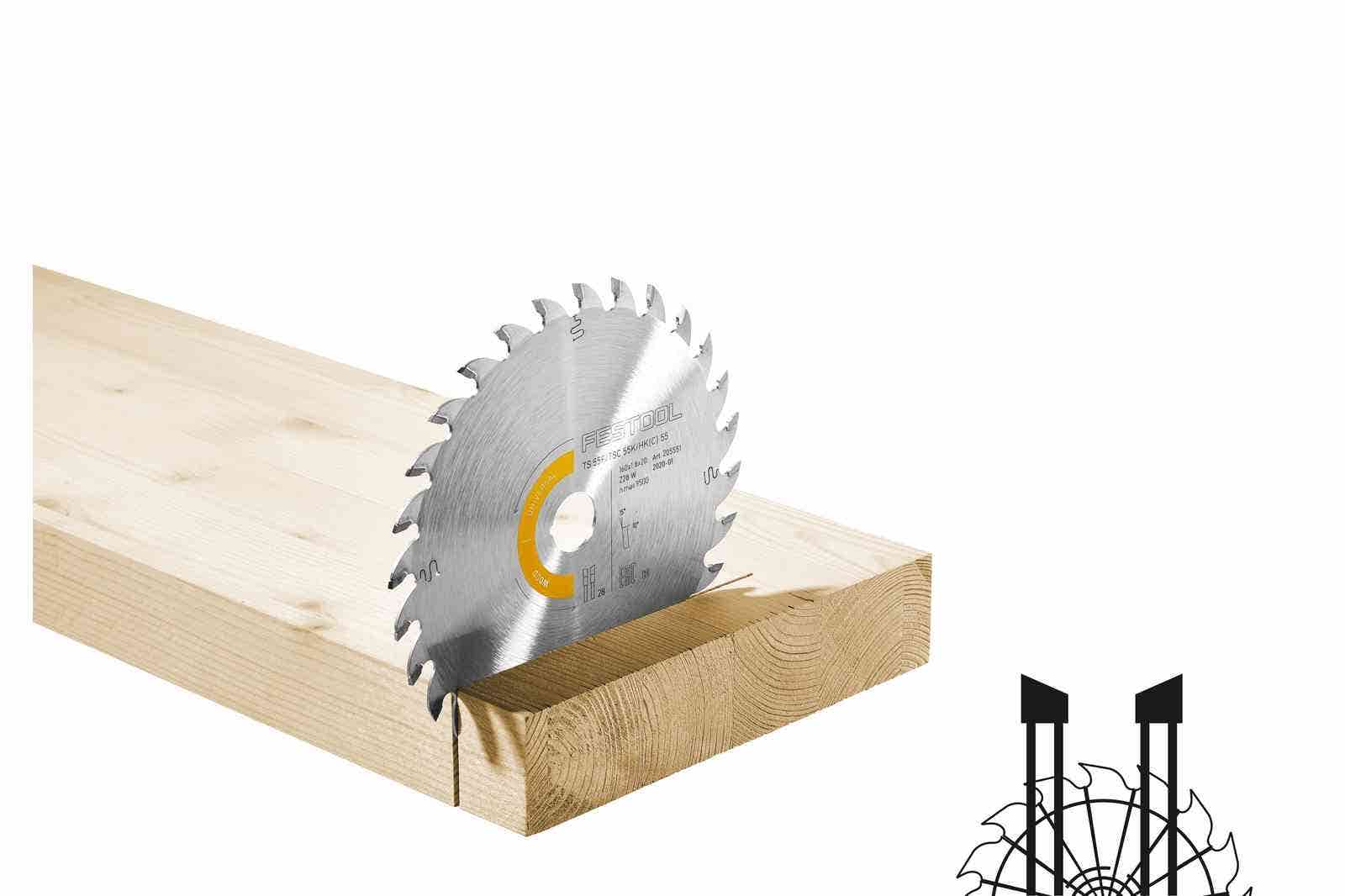 Festool 168mm x 1.8mm x 20mm 28T Universal Saw Blade 205764