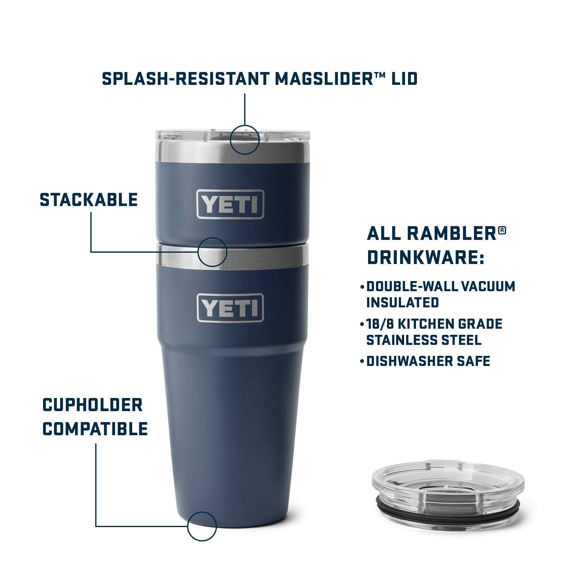 YETI Rambler® 20 oz (591 ml) Stackable Cup 21071503706