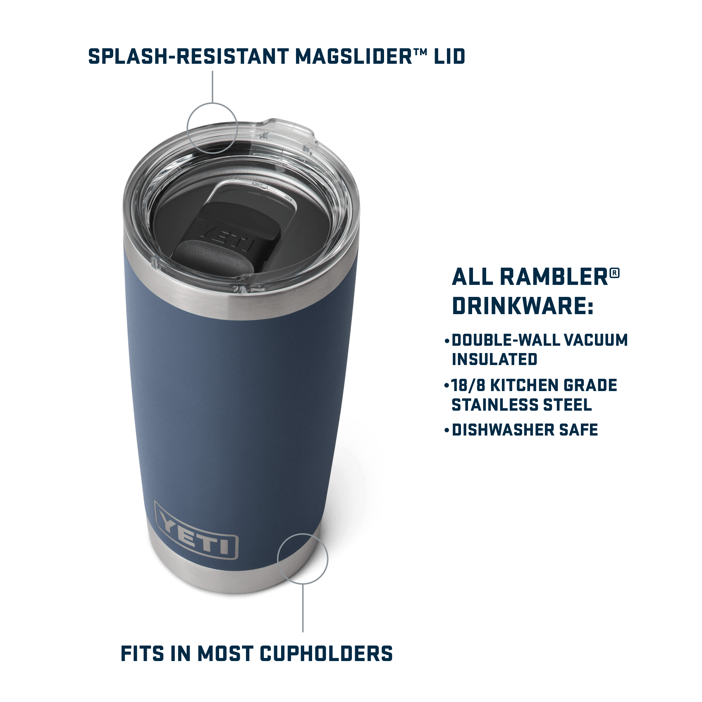 YETI Rambler® 20 oz (591 ml) Tumbler 21071502222