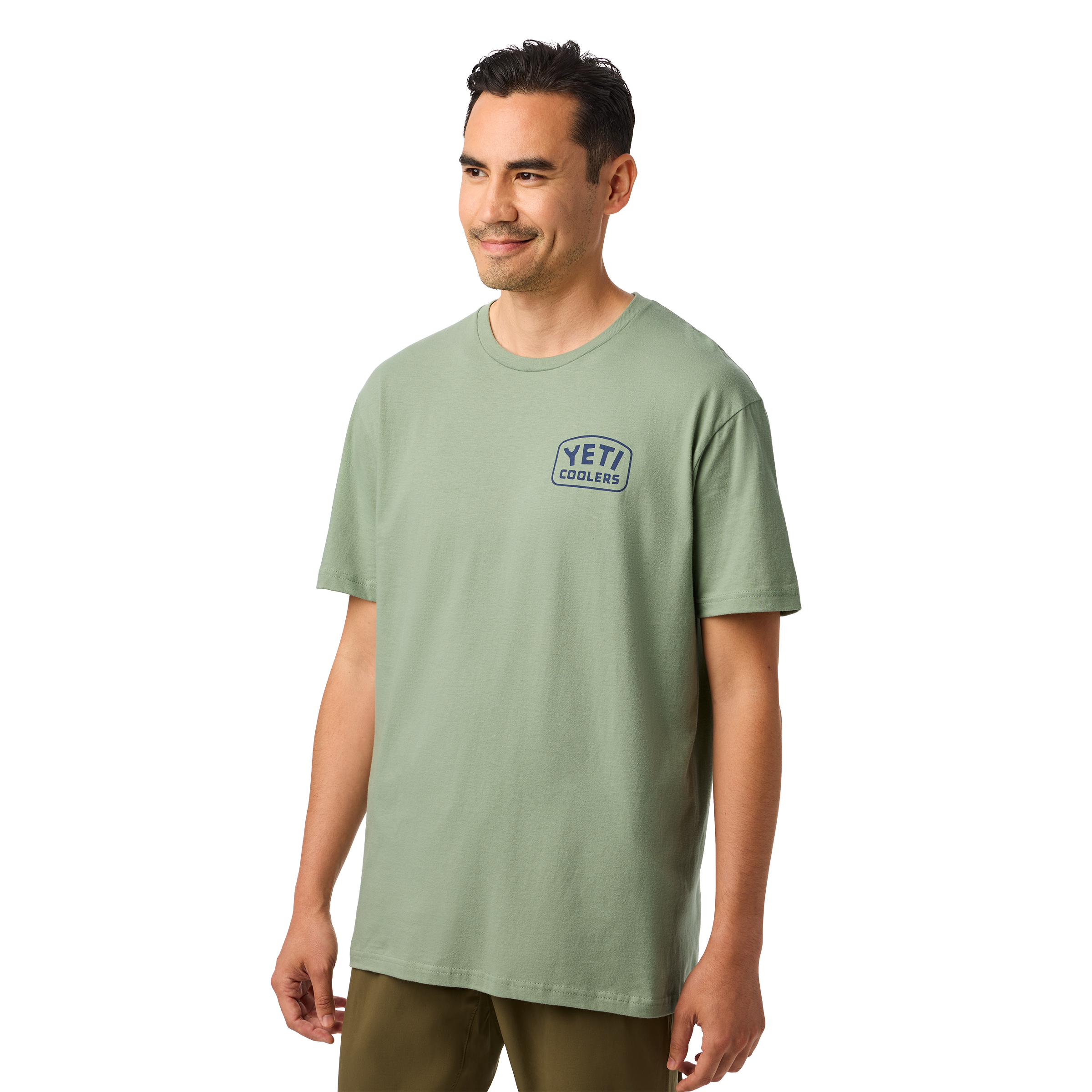 YETI Coolers® Reelin Feelin' Fishing Short Sleeve T-Shirt Olive 21023007227
