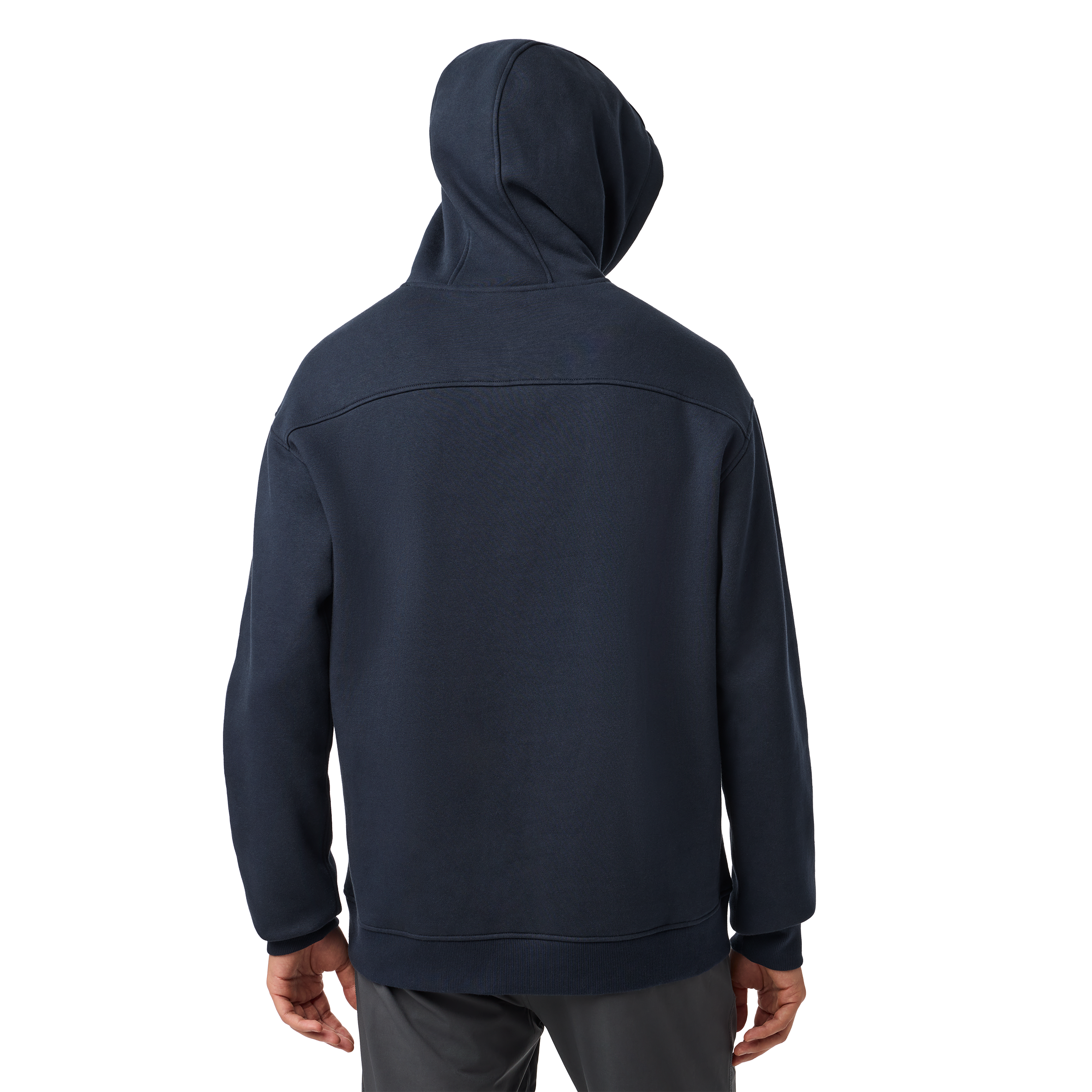 YETI Logo Built for the Wild Fleece Hoodie Navy 21023007351