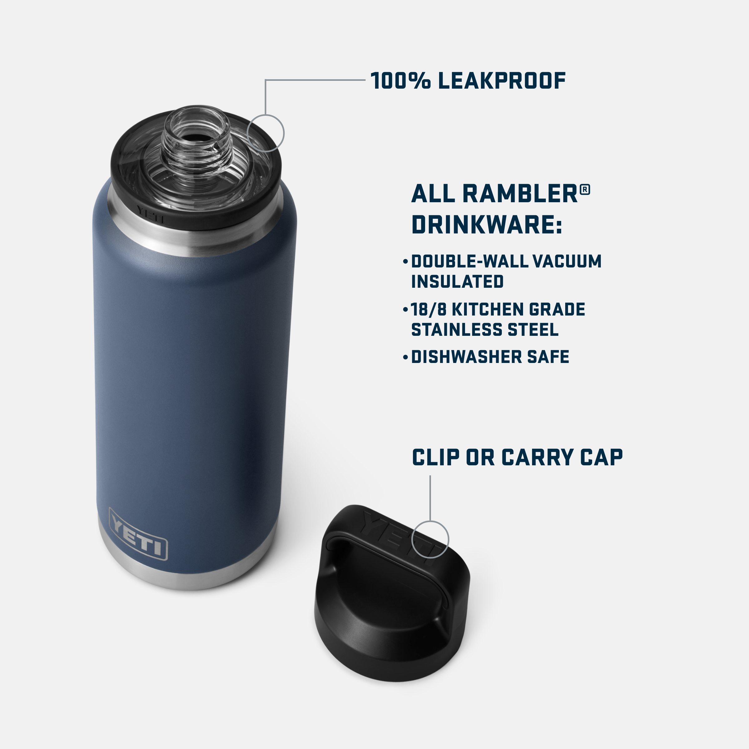 YETI Rambler® 36 oz (1065 ml) Bottle With Chug Cap 21071507316