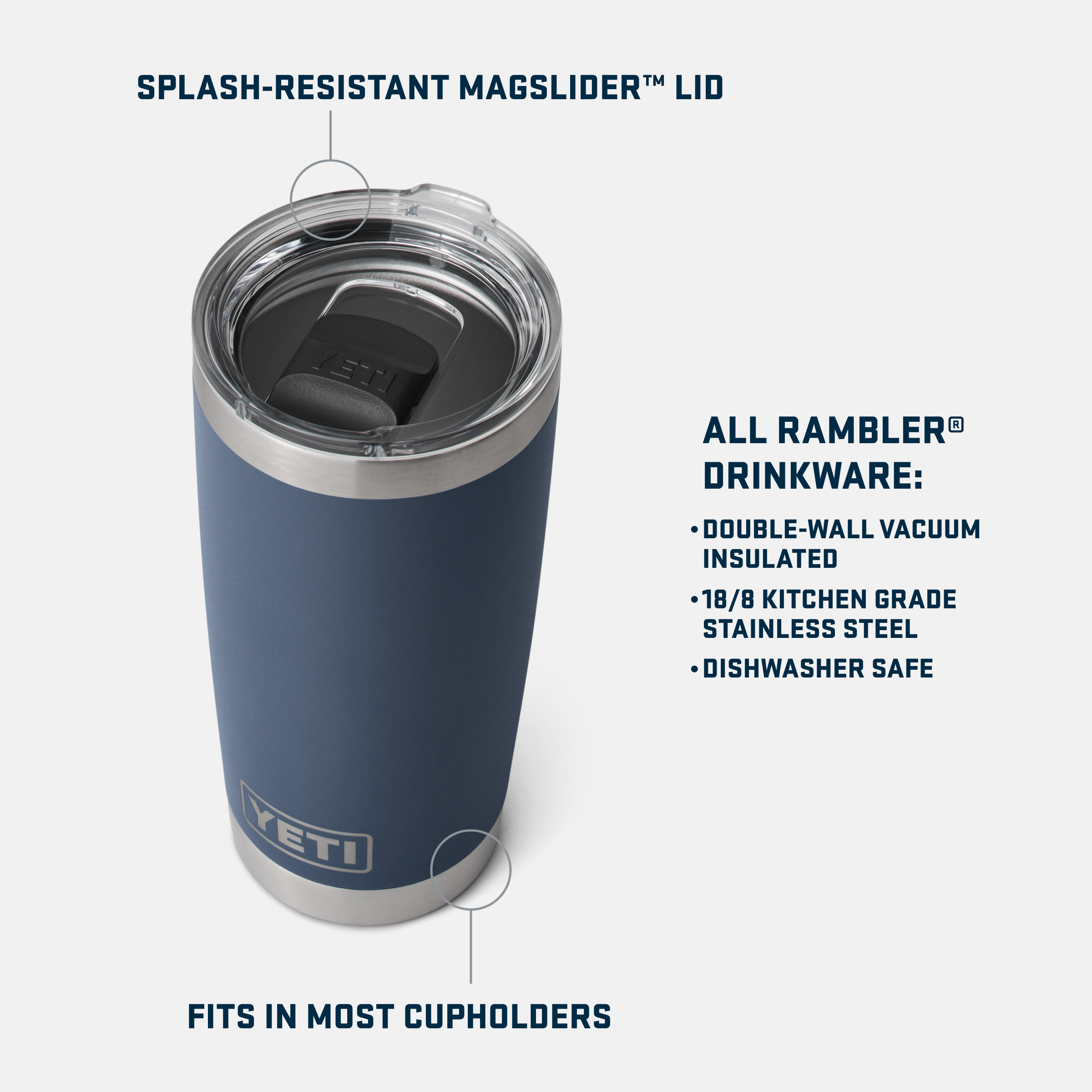 YETI Rambler® 20 oz (591 ml) Tumbler 21071502222