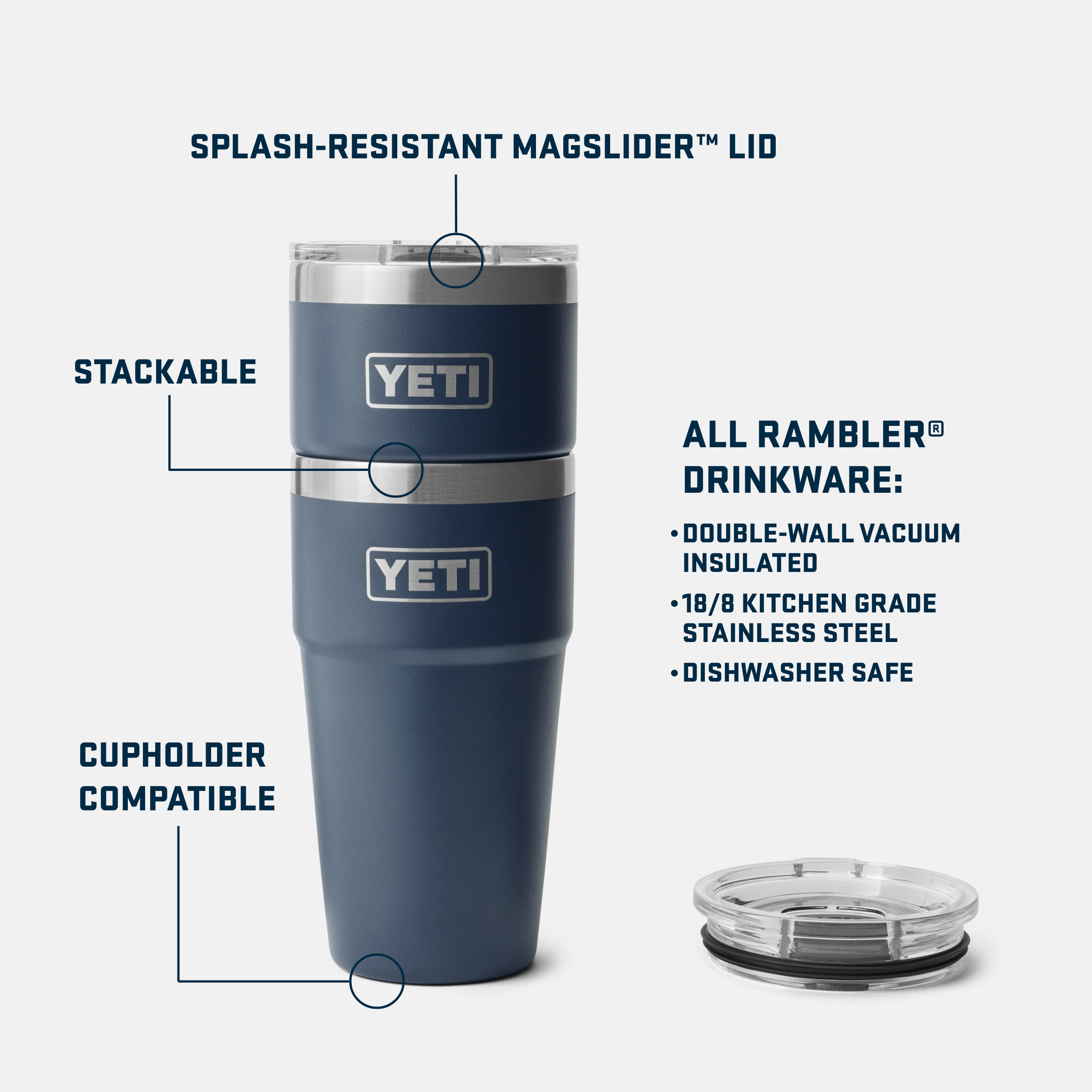 YETI Rambler® 20 oz (591 ml) Stackable Cup 21071503706