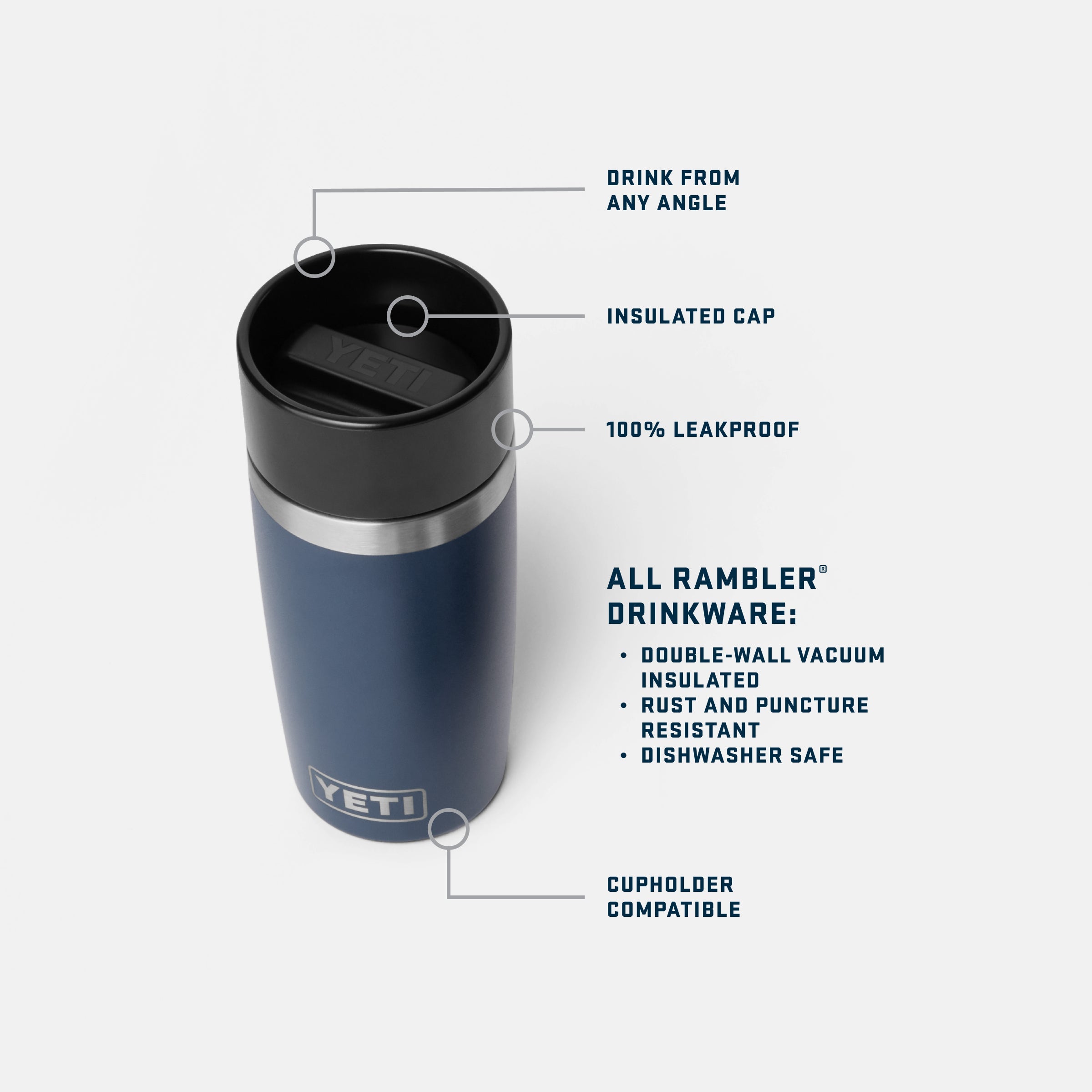 YETI Rambler® 12 oz (354 ml) Travel Bottle 21071502303