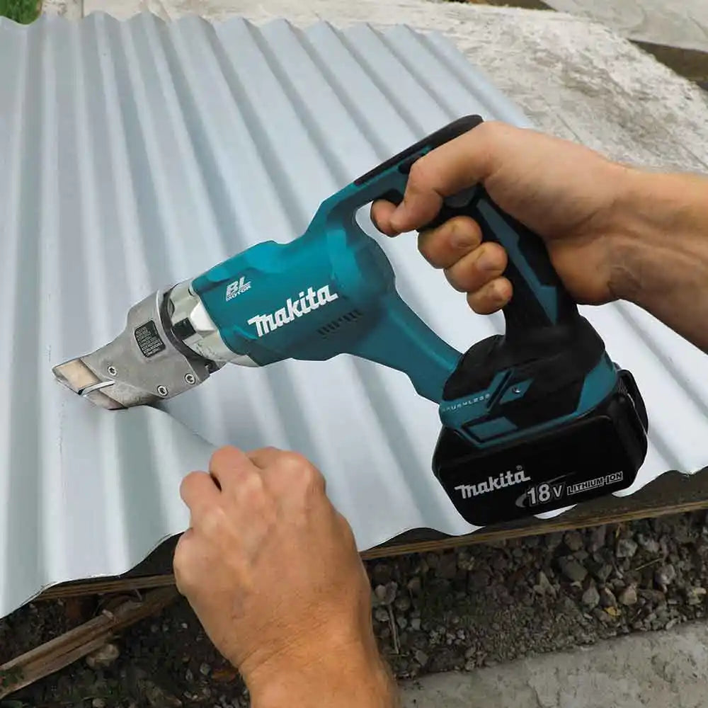 18V Brushless 1.3mm Offset Metal Shears - DJS132Z by Makita