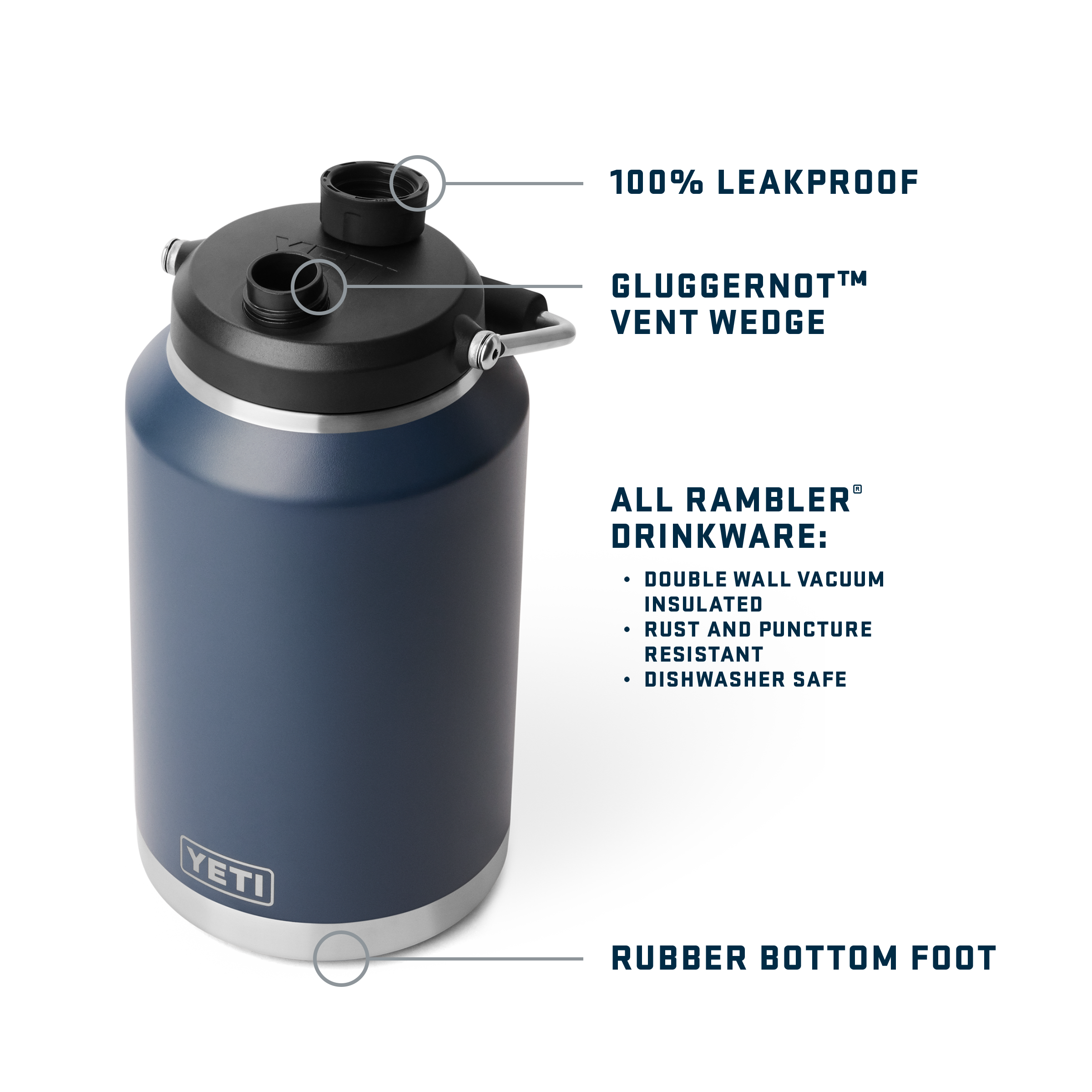 YETI Rambler® One Gallon (3.8L) Jug 21071501995