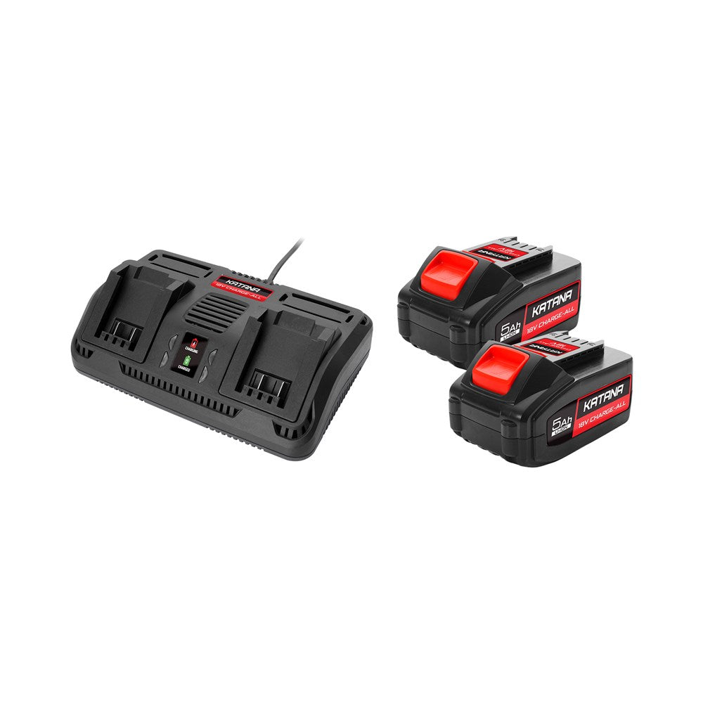 18V Double Battery & Charger Kit 220596 by Katana