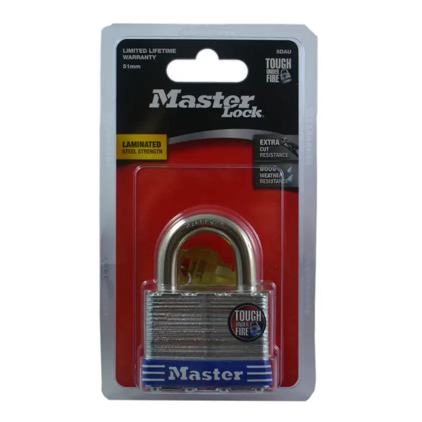 Master Lock 51mm Wide Body Laminated Steel Padlock 5DAU