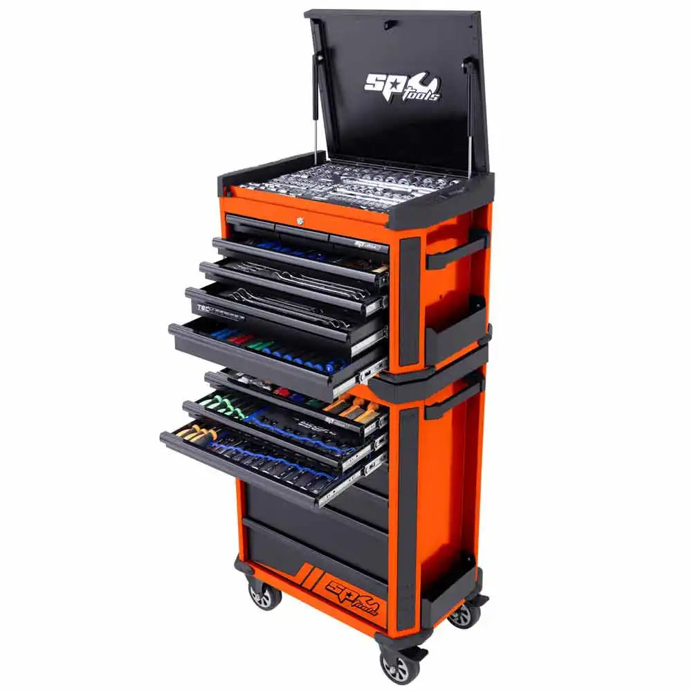 SP Tools Tech Series 629 Piece Metric/SAE Tool Kit Plus Extra EVA Trays SP50444DX