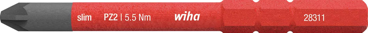 Wiha 75mm SlimBit Pozidriv Electric Bit 34586