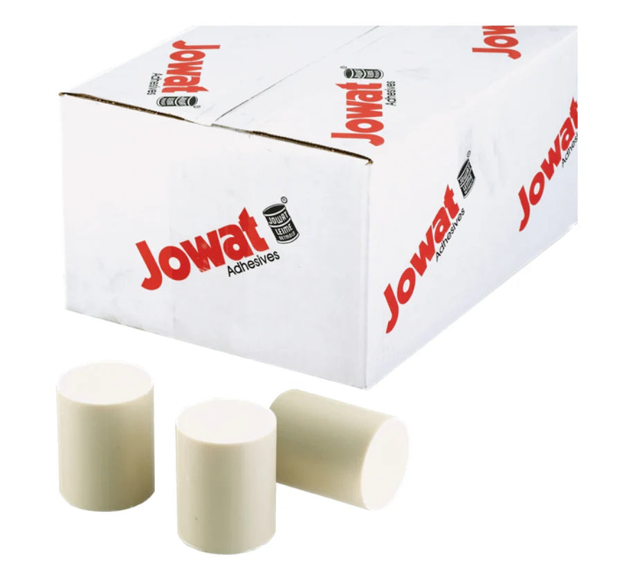 Jowat 12kg Natural Semi-filled EVA Hot Melt Cartridge Slugs 286.60 | Box of 48 - Suits HOLZ-HER Portable Edgebanders