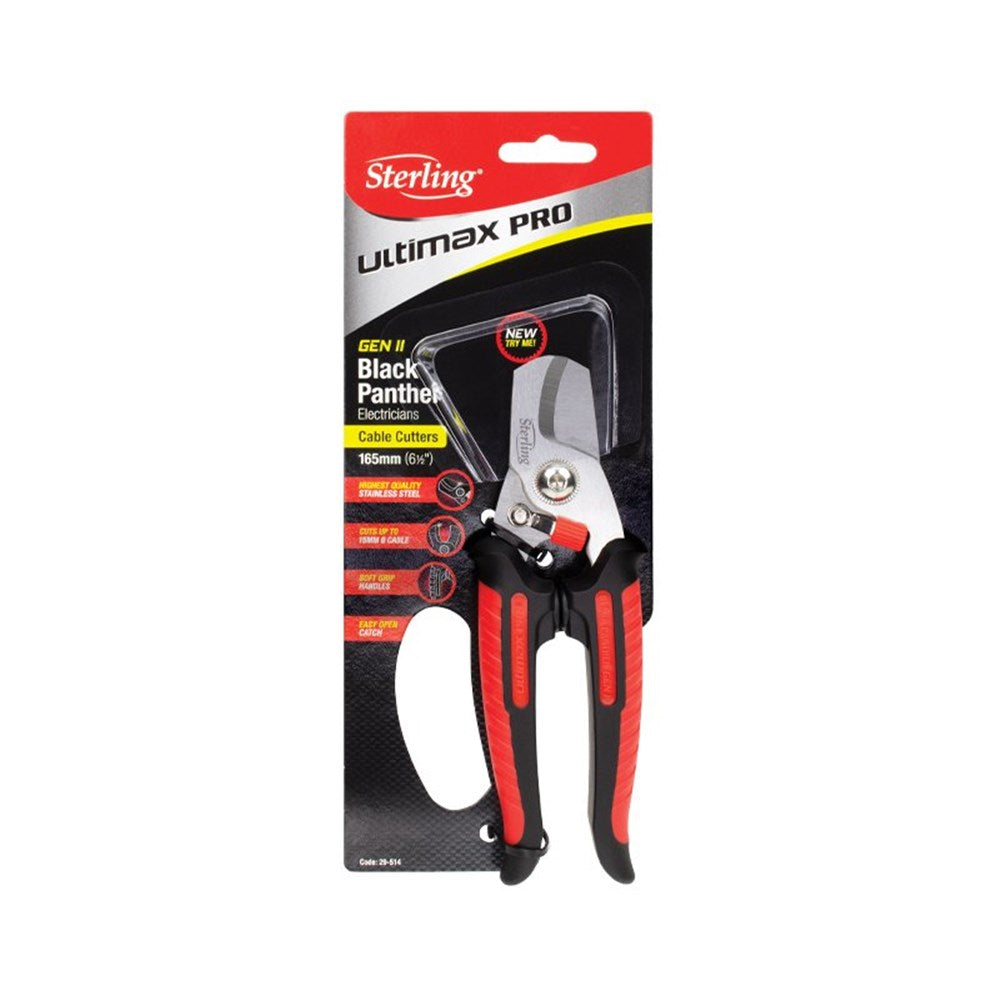 165mm Gen 2 Black Panther Cable Cutters 29-514 by Sterling